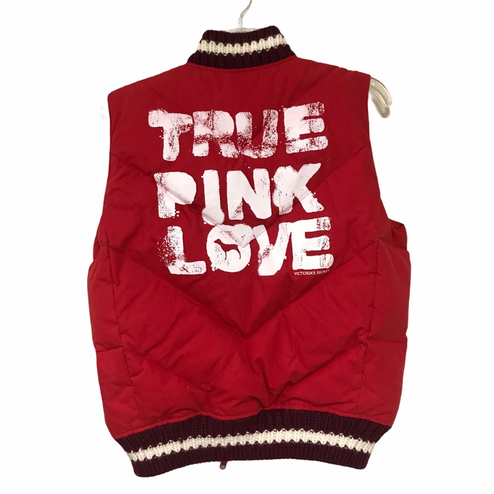 True Pink Love Victoria Secret Puff Vest